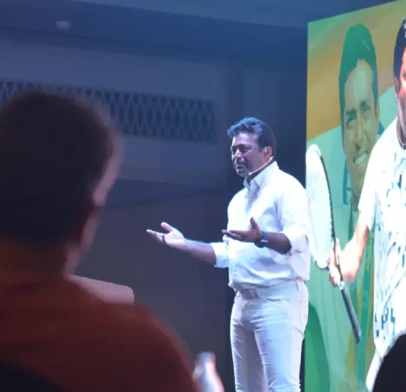 Tennis player Leander Paes at live Event by LiveClefs